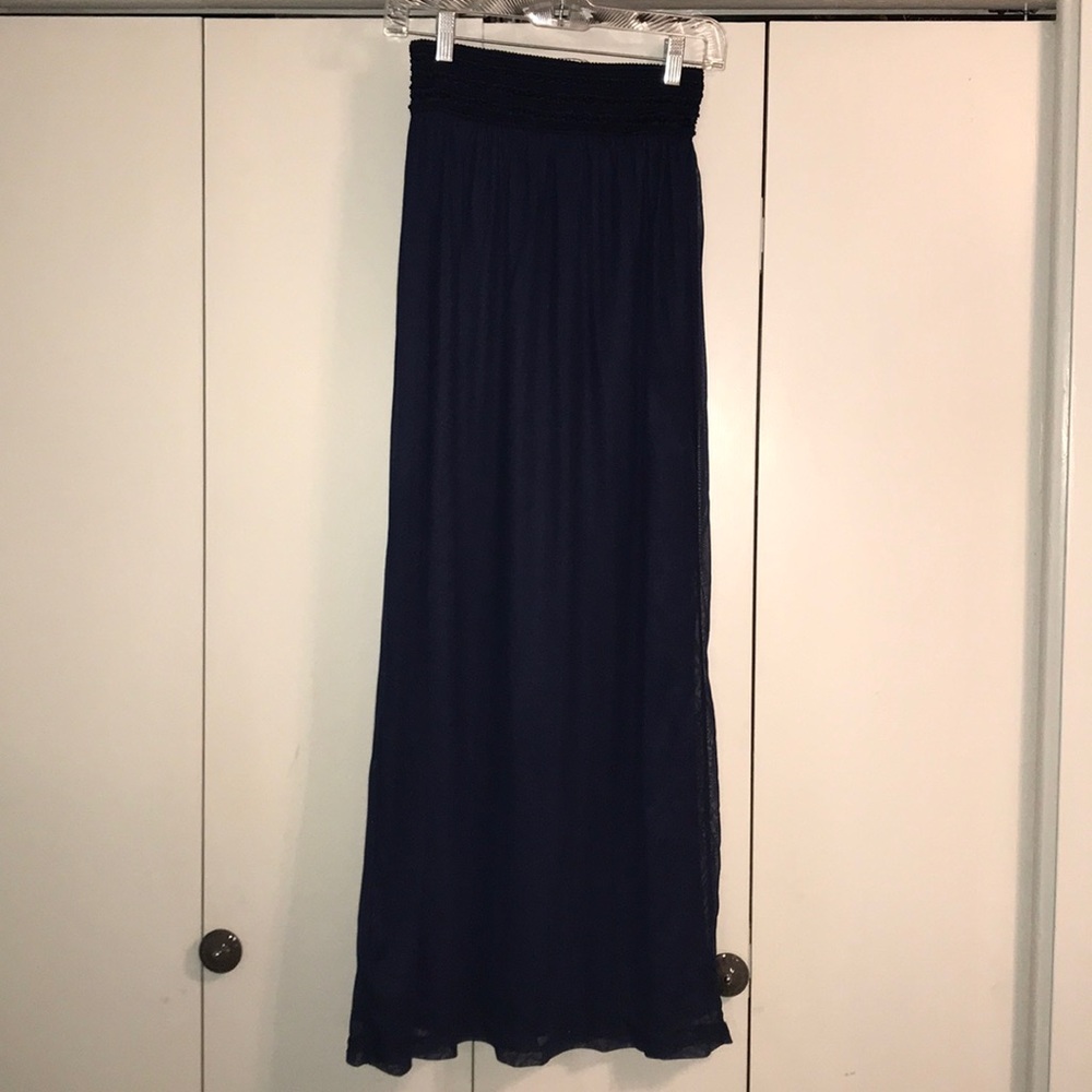 Navy maxi skirt!